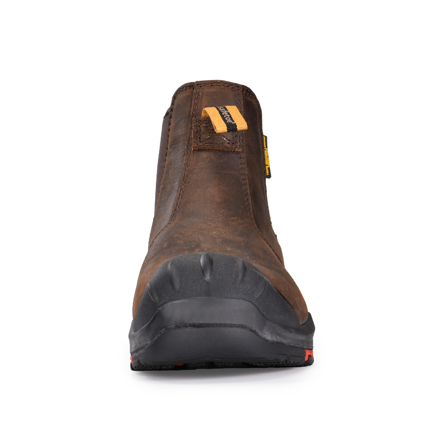 Męskie skórzane, bezpieczne, kompozytowe buty Chelsea Dealer wsuwane do kostki M-8025NBO