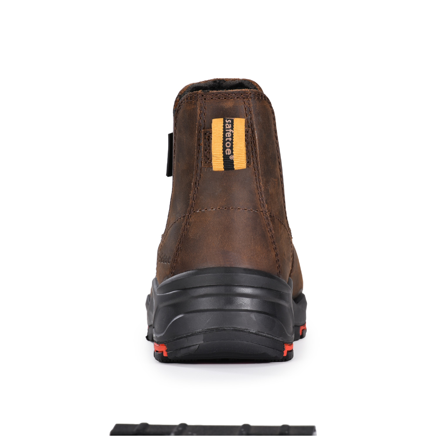 Męskie skórzane, bezpieczne, kompozytowe buty Chelsea Dealer wsuwane do kostki M-8025NBO