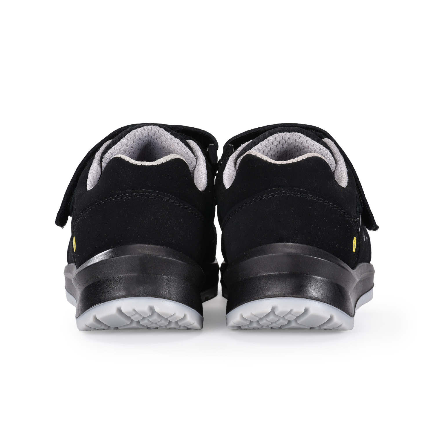 Lekkie, skórzane męskie buty robocze, sandały, z kompozytowym podnoskiem S1P L-7518B, szare