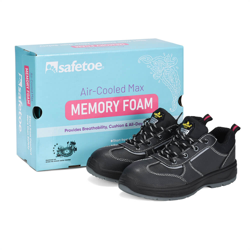 Damskie antypoślizgowe buty robocze i trampki ze stalowymi noskami dla kobiet L-7508W