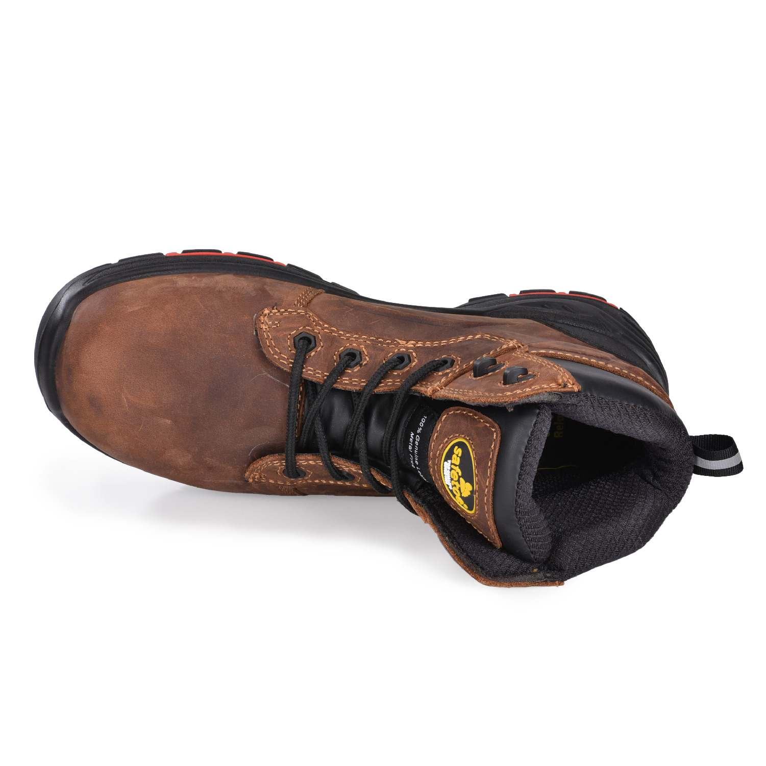 Trwałe i ochronne brązowe męskie buty ochronne Chukka Work Boots M-8552B