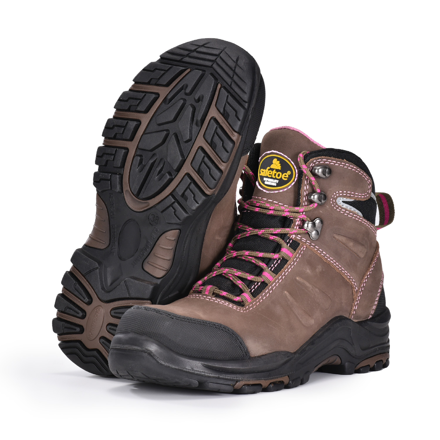 Wodoodporne i antypoślizgowe damskie buty robocze z kompozytowym noskiem M-8553