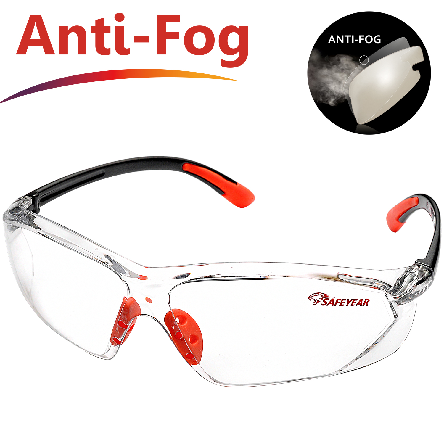 Gotowe Bezbarwne przemysłowe okulary ochronne SG003OR