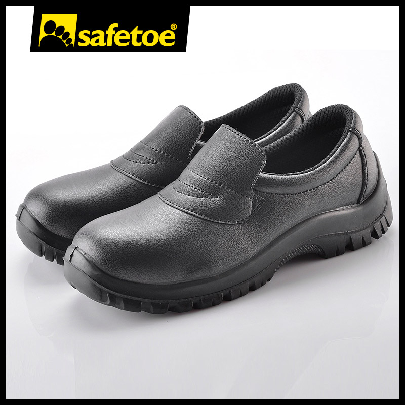 Kuchnia Czarno-biały Szef Kuchni Restauracji Pomieszczenie czyste Stalowe noski w kuchni Obuwie ochronne do pracy