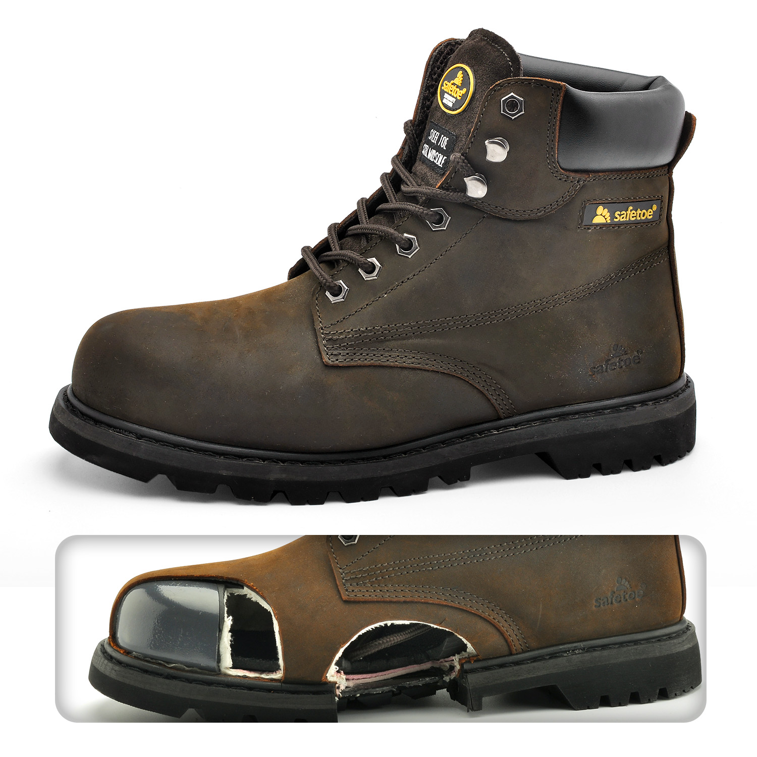 Obuwie ochronne ze skóry naturalnej odporne na paliwo i oleje M-8179 Super 