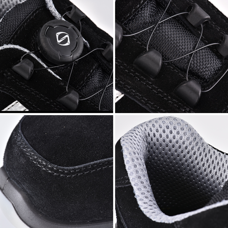 Sportowe obuwie ochronne S1P bez metalu z systemem Twist Lock L-7329