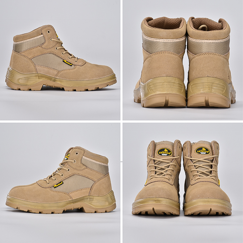 Buty Robocze Ochronne Wojskowe M-8515 Beżowe