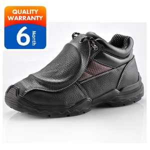 Grube skórzane buty spawalnicze z osłoną śródstopia dla spawaczy M-8215