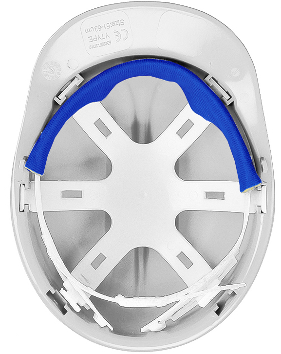 Kask ochronny z tkaniny zmywalnej W-033 żółty