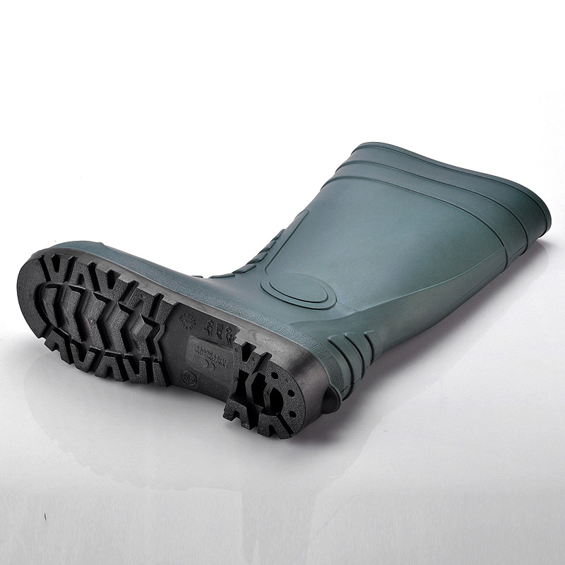 Gumowe kalosze z PVC W-6038 zielone