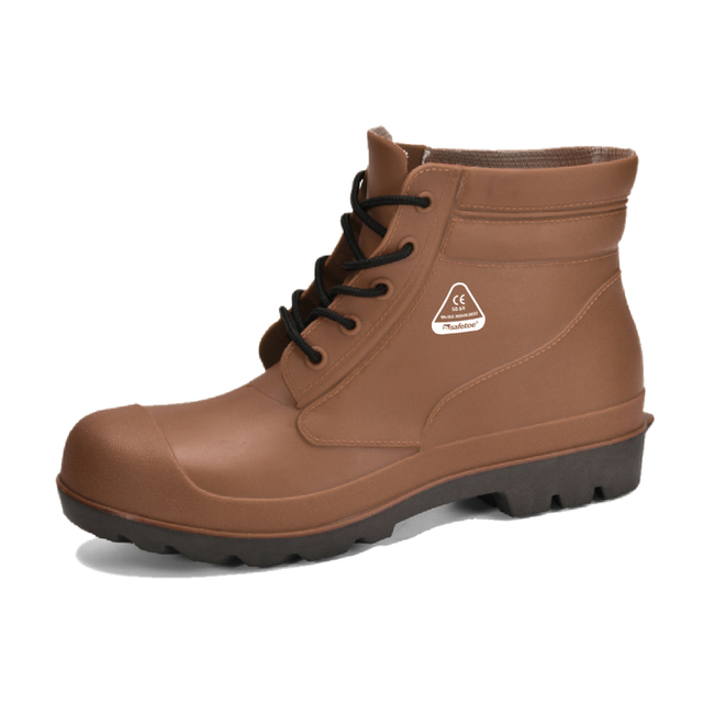 Męskie niskie kalosze W-6050 Brown SteelGuarder