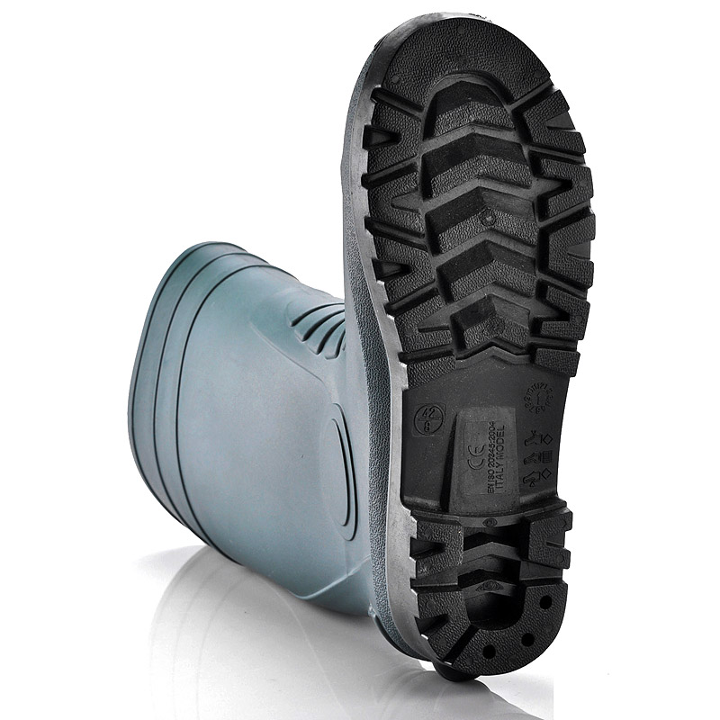 Gumowe kalosze z PVC W-6038 zielone