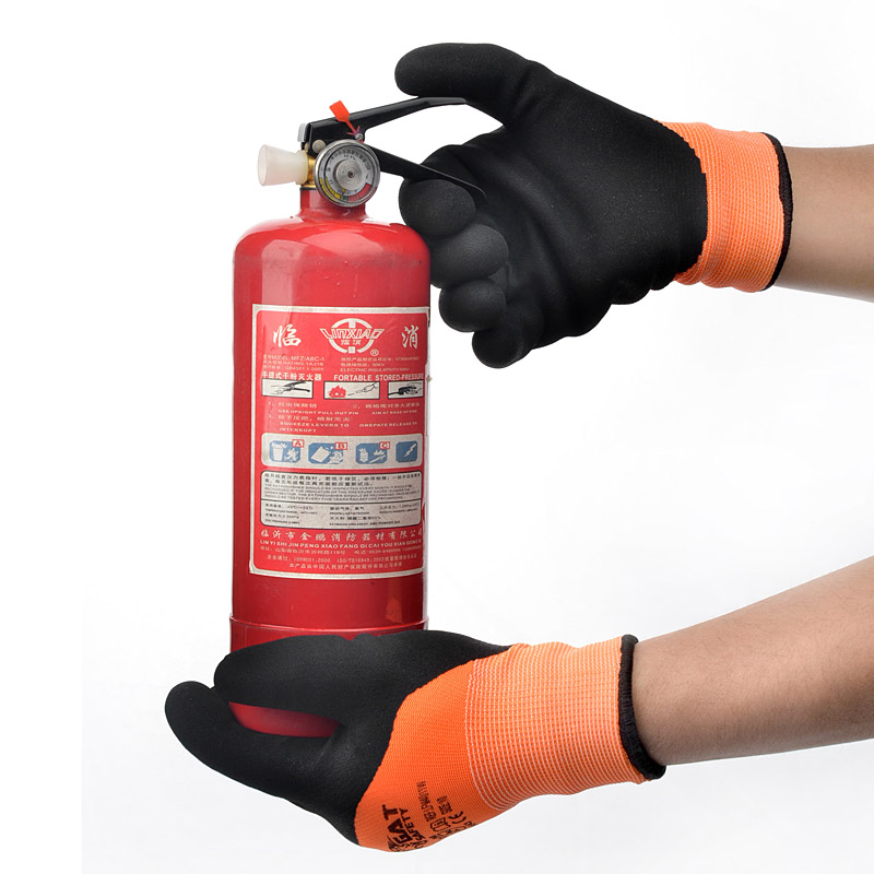 Rękawice robocze powlekane lateksem FL-LFM4011W 