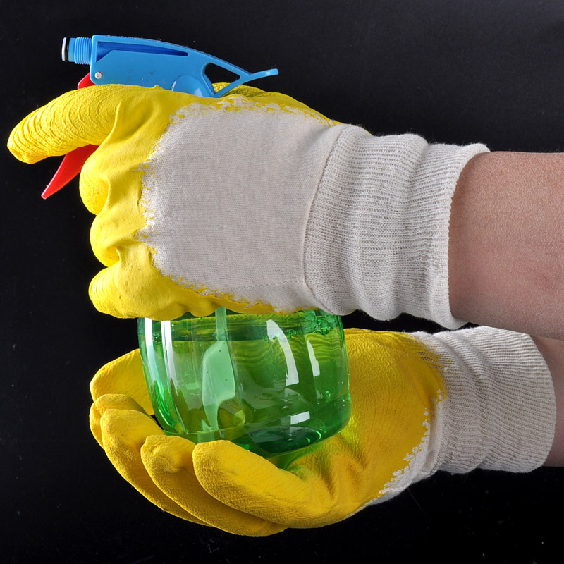 Rękawice robocze ochronne powlekane lateksem FL-1911