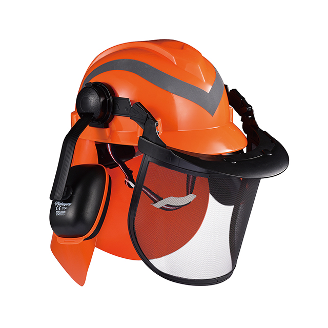 Forest Helmets & Face Shield Protection Hat M-5009 Pomarańczowy
