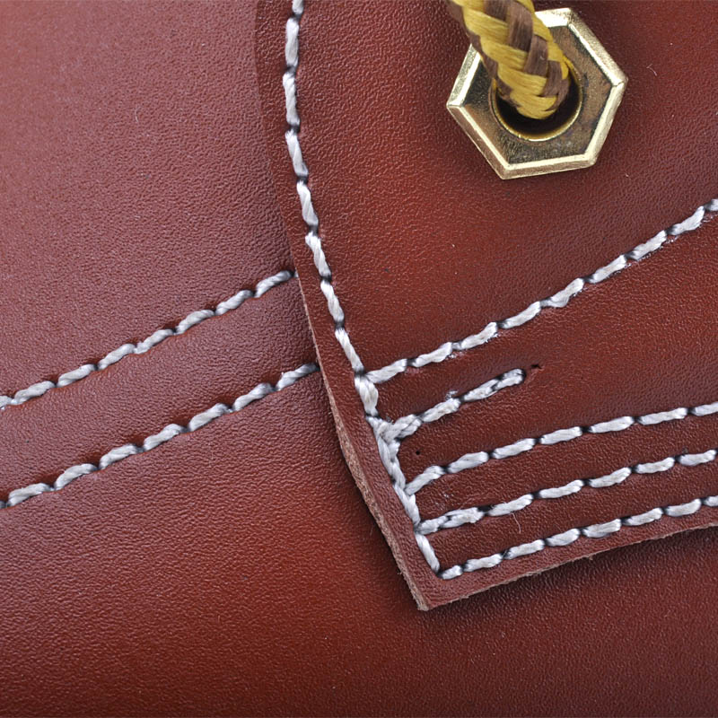 Sznurowane Buty Robocze Na Koturnie M-8076 Gładkie