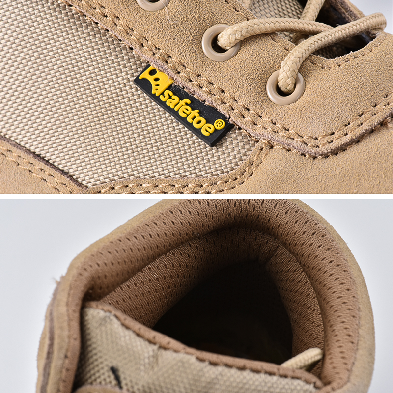 Buty Robocze Ochronne Wojskowe M-8515 Beżowe