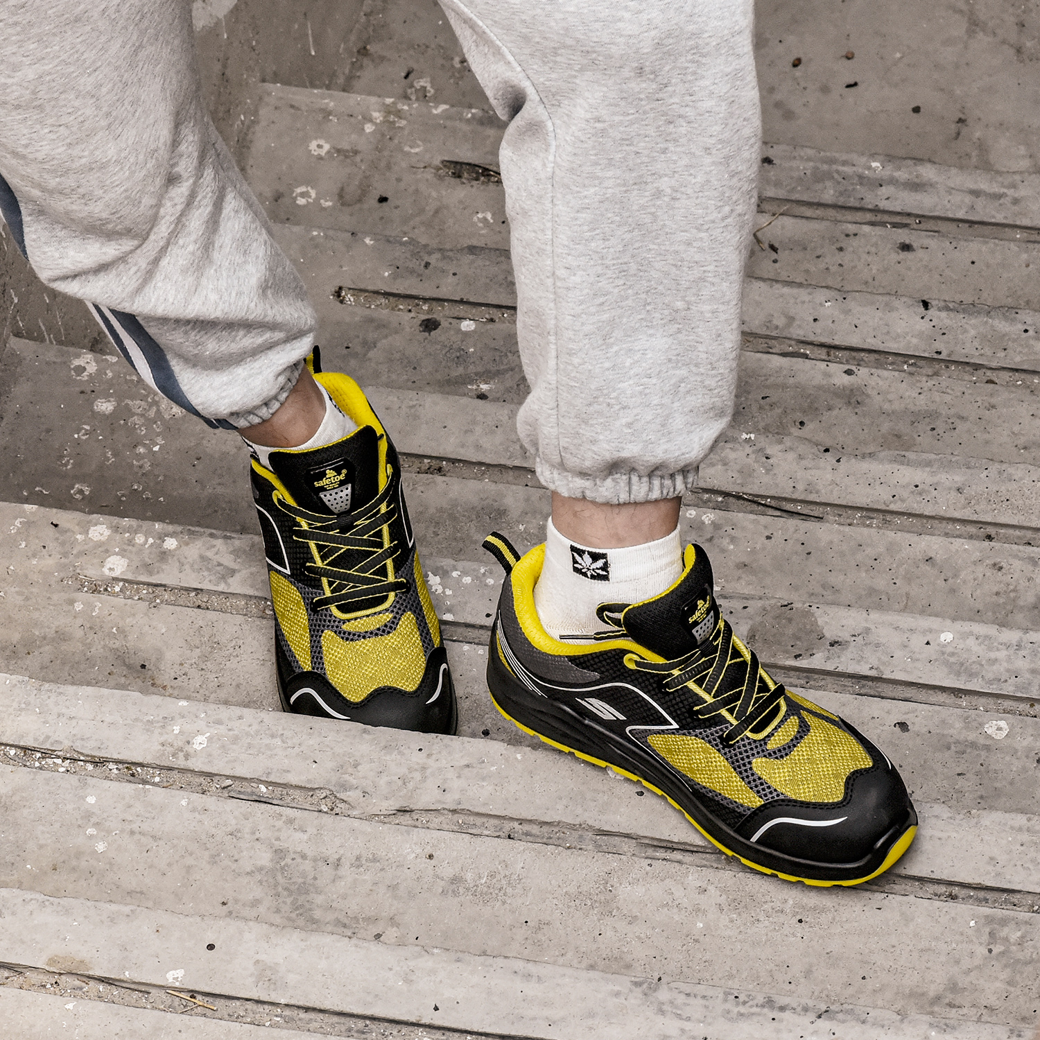 Buty sportowe Szerokie damskie buty robocze ze stalowymi noskami Esd