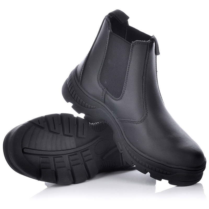 Wsuwane męskie górnicze buty robocze ochronne M-8025 gumowe czarne