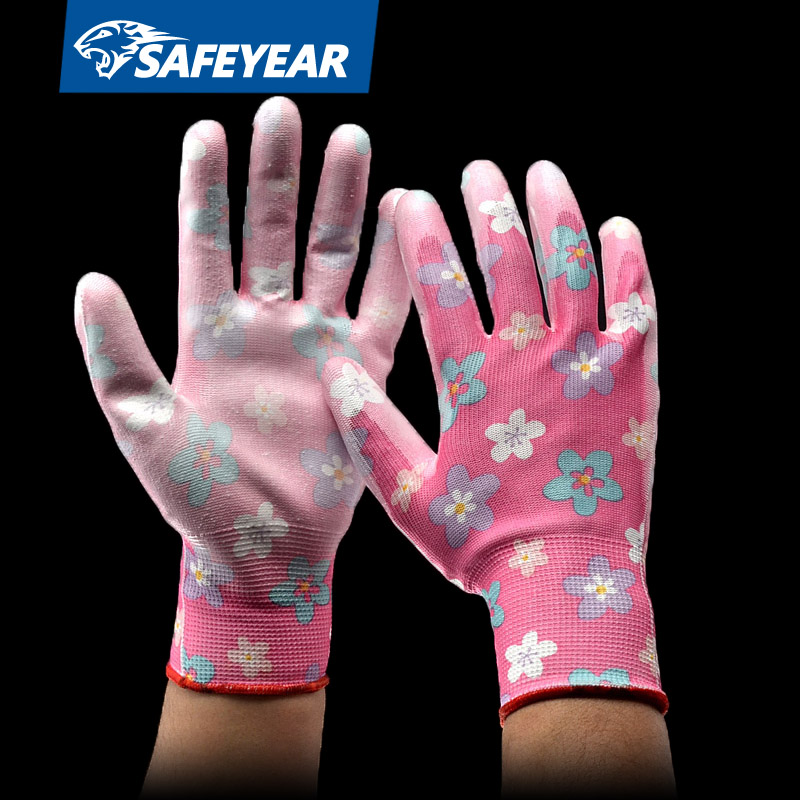 Rękawice robocze ogrodowe powlekane PU FL-PU2001EF2