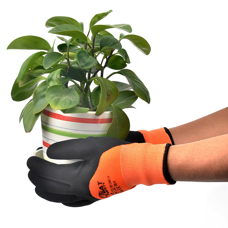 Rękawice robocze powlekane lateksem FL-LFM4011W 