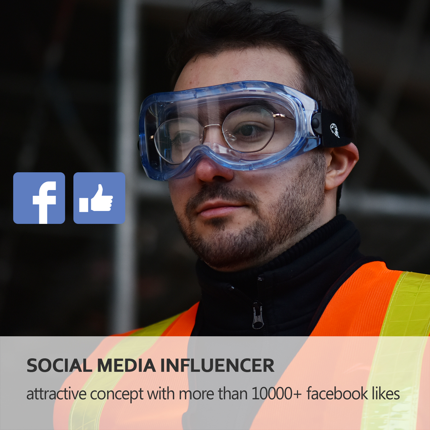 Lekkie gogle ochronne SG007 zielone