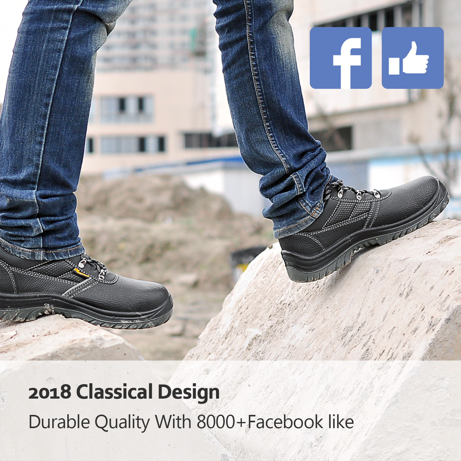 Szeroka szerokość pianki z pamięcią kształtu Lekkie oczyszczanie powięzi podeszwowej z osłoną śródstopia Damskie buty ze stalowymi noskami