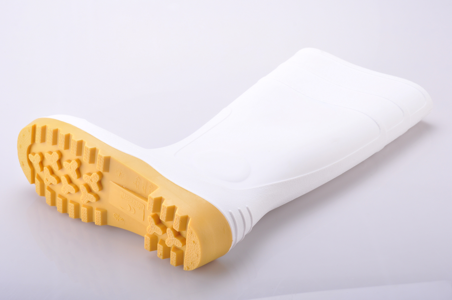 Kalosze PVC Wellington W-6037 białe