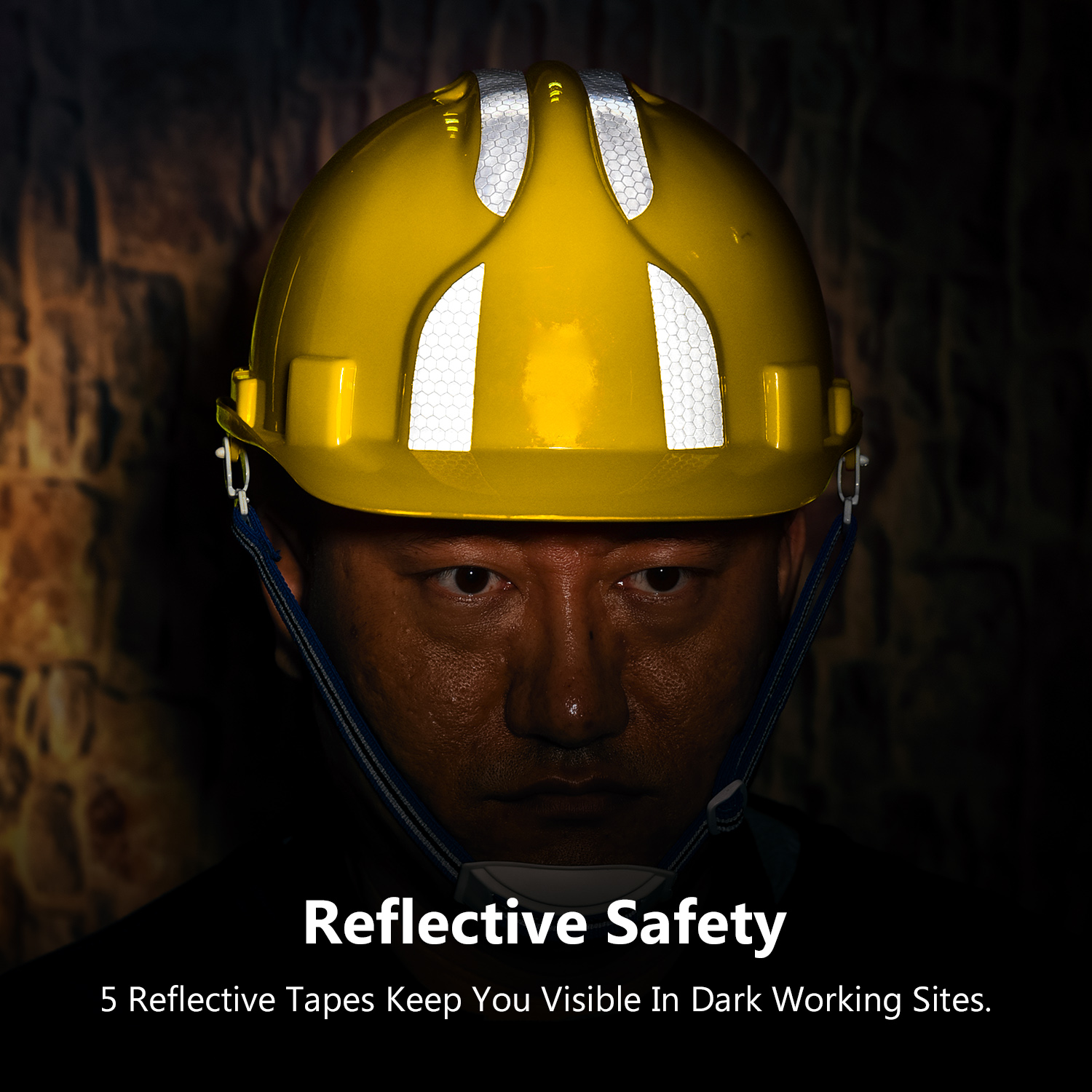 Kask ochronny w stylu amerykańskim W-036 żółty