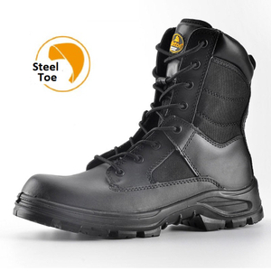 Buty robocze taktyczne ochronne ze stalowymi noskami Wojskowe bojowe wodoodporne H-9438