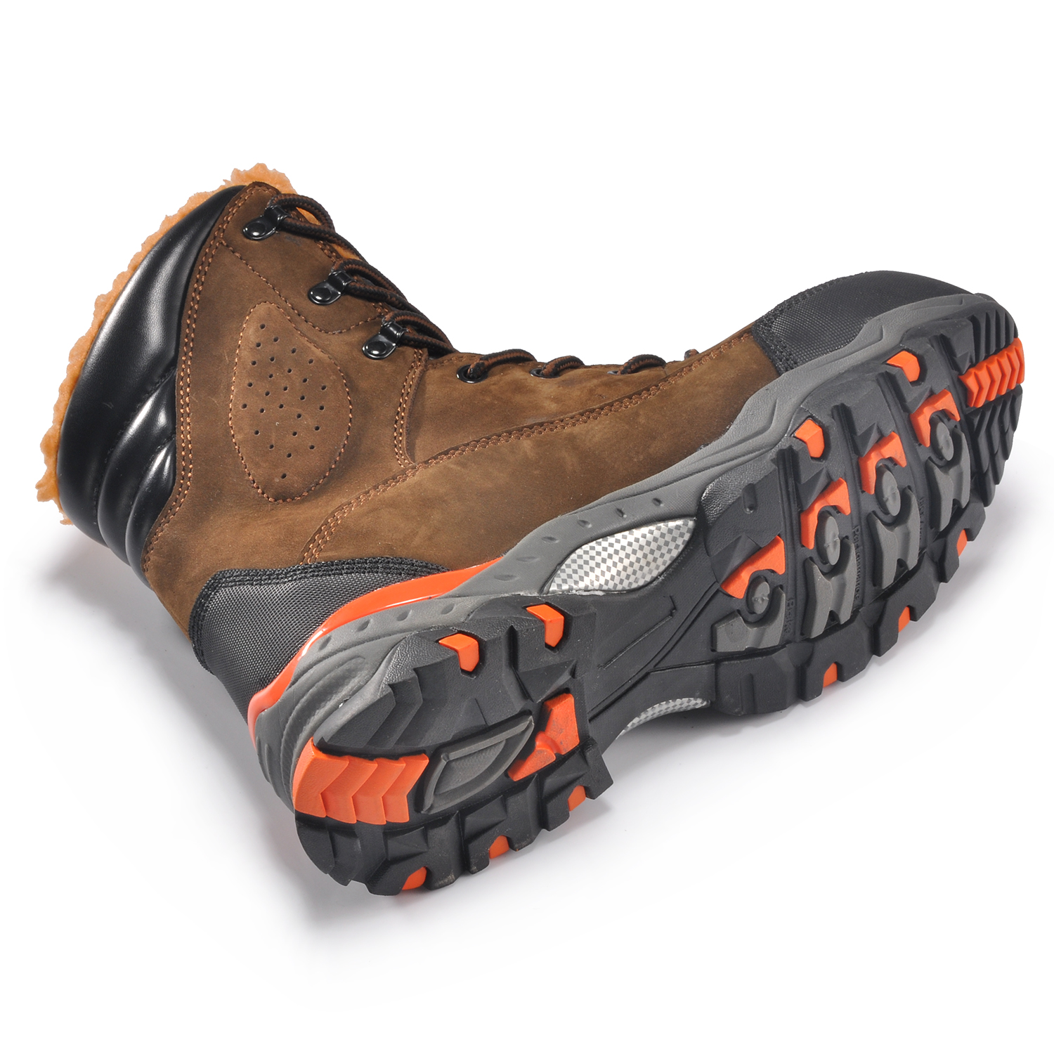 Zimowe buty robocze Rigger z ocieplaną podszewką z futra ze stalowymi noskami H-9537 Zimowe