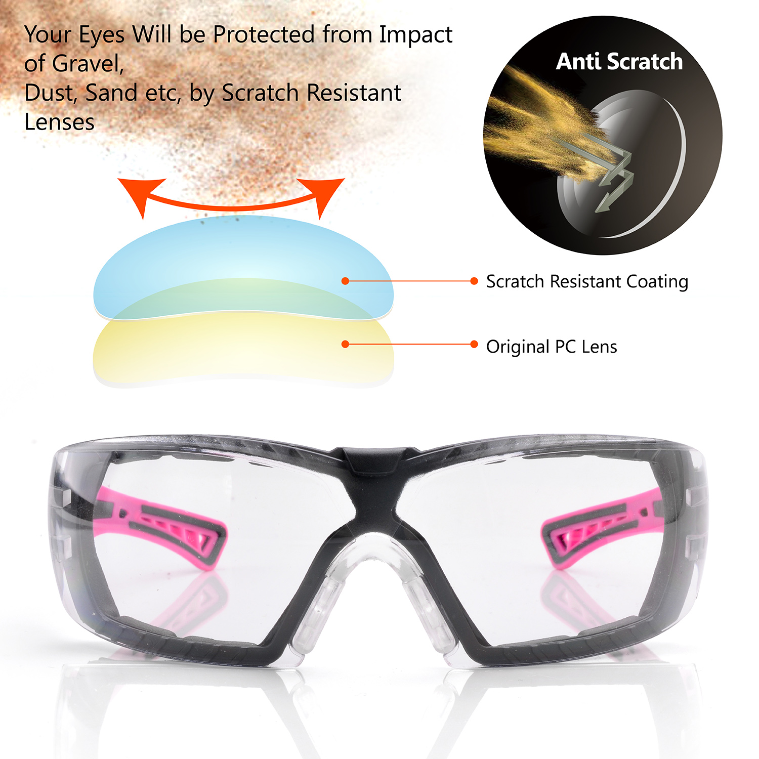 Okulary ochronne przeciwmgielne Lady Design SG010