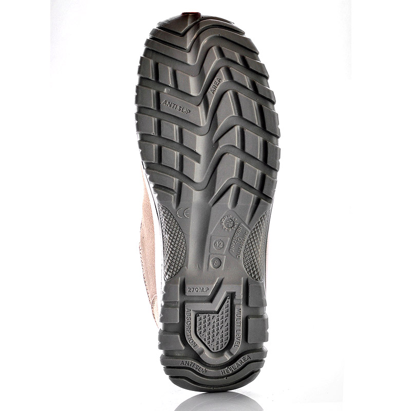 Letnie Zamszowe Obuwie Ochronne L-7111 Beżowe