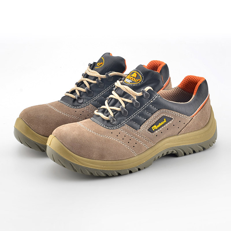 Letnie Obuwie Ochronne ze Stalowymi Palcami L-7268 Beżowe