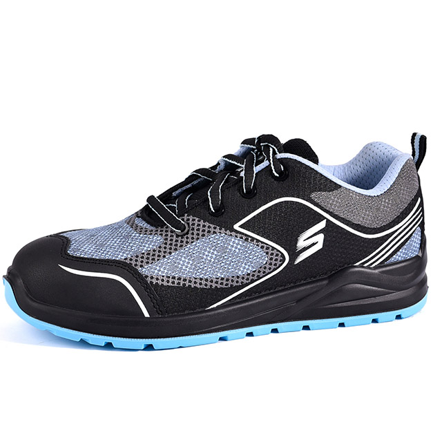 Oddychające letnie buty sportowe L-7501 niebieskie (Speed)