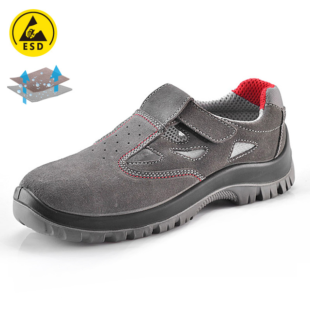 Oddychające letnie buty robocze L-7216 Zamsz
