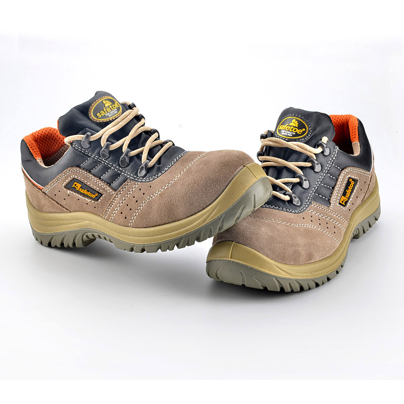 Letnie Obuwie Ochronne ze Stalowymi Palcami L-7268 Beżowe