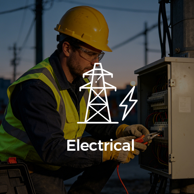 Elektryczne hełmy ochronne dla pracowników branży elektrycznej i energetycznej